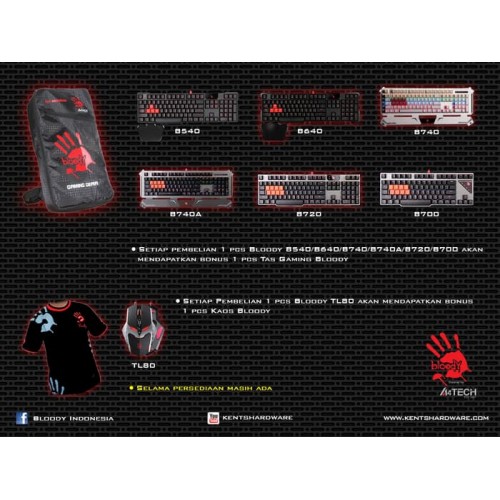 Keyboard Bloody B540 USB Mechanical