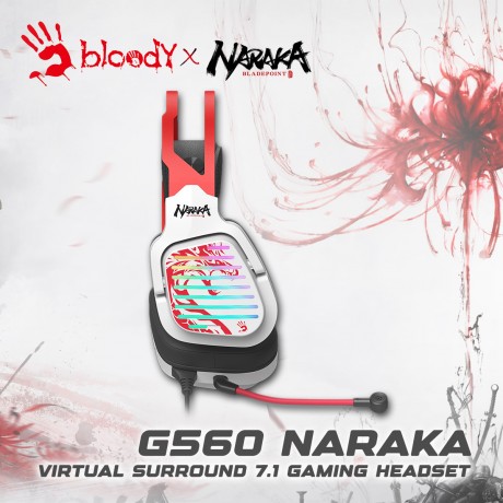 Bloody Headset Gaming G560 Virtual Surround 7.1 Naraka Edition