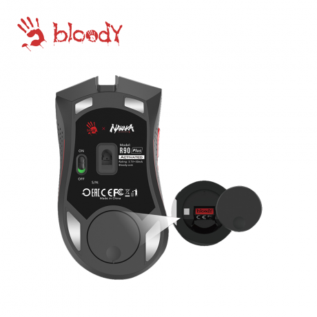 Bloody Mouse Gaming R90 Plus Naraka Edition 2.4GHz Rechargeable