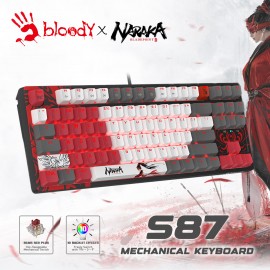 Bloody Keyboard Gaming S87 Hot-Swappable Mechanical Naraka Edition