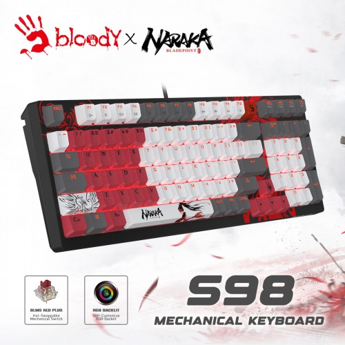 Bloody Keyboard Gaming S98 RGB Mechanical Naraka Edition