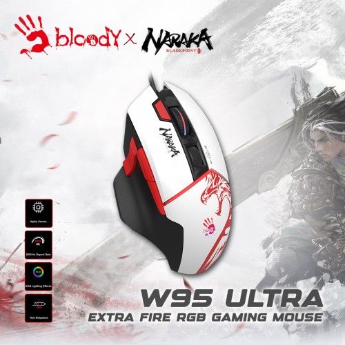 Bloody Mouse Gaming W95 Ultra Extra Fire Naraka Edition