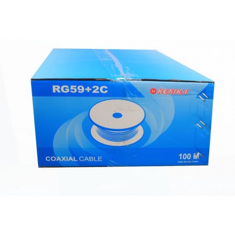  RG-59+2POWER KENIKA COAXIAL CABLE 0.81mm (100M) 