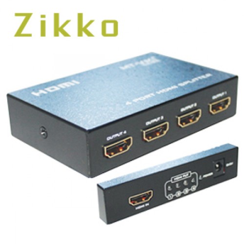 Zikko Gadget Accessories HDMI in One Out 4 Splitter ZK-B206