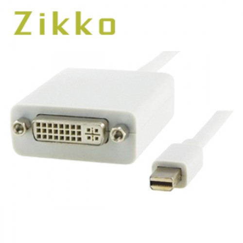 ZIKKO Mini DVI M to DVI F Adapter Cable ZK-B255