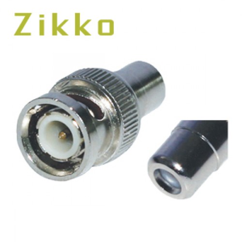 ZIKKO Connector RCA Female to BNC Male Adapter ZK-B274