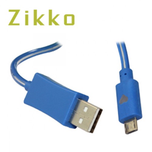 ZIKKO Bluelight Micro USB Cable ZK-B316