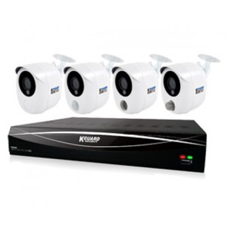 DVR KIT K-GUARD HD481-4KT01 DVR  AHD 2.0 MP 4-CH Hybrid Security System Alarm