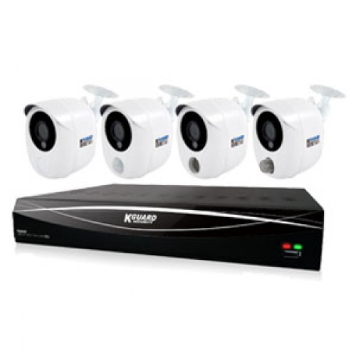 DVR KIT K-GUARD HD481-4KT01 DVR  AHD 2.0 MP 4-CH Hybrid Security System Alarm