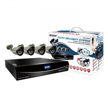DVR KIT K-GUARD EL-822 CKT005 DVR KIT Analog 8-CH 4-Camera