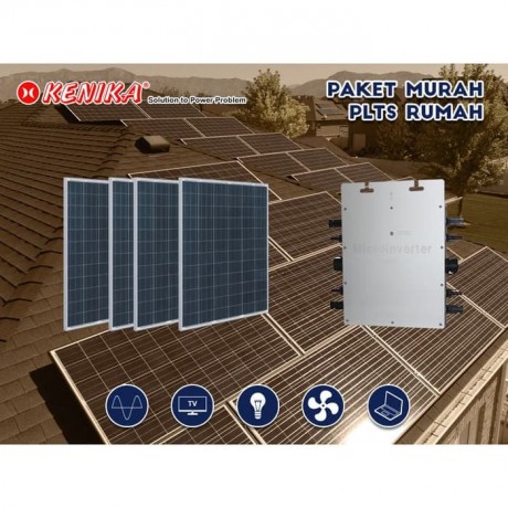 PAKET MURAH DIY PLTS RUMAH 2200VA GRID TIE PV SOLAR PANEL PA-G2200 NPS340WP