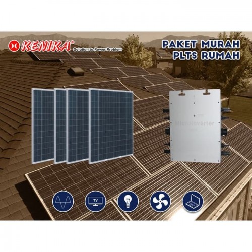 PAKET MURAH DIY PLTS RUMAH 2200VA GRID TIE PV SOLAR PANEL PA-G2200 NPS340WP