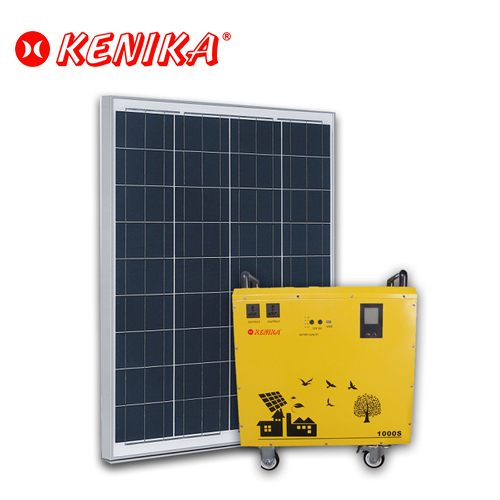 PAKET SOLAR 600W INVERTER KENIKA AK-8652U PV 100WP 12V/200AH