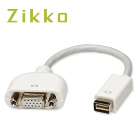 Cable ZIKKO  ZK-B008 Cable Mini DVI to VGA (F)  Short Cable Length 0.15 M