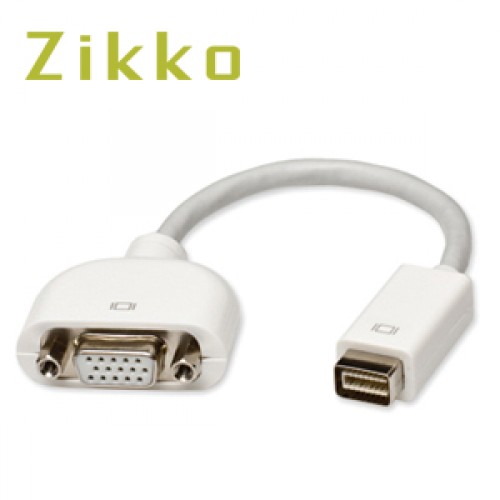 Cable ZIKKO  ZK-B008 Cable Mini DVI to VGA (F)  Short Cable Length 0.15 M