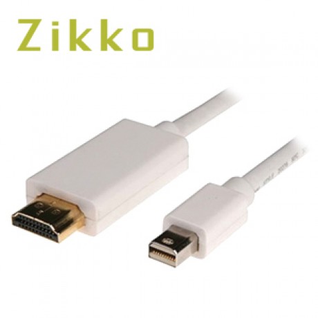 Cable ZIKKO ZK-B031 Cable Mini DP Male To HDMI Male  1.8M