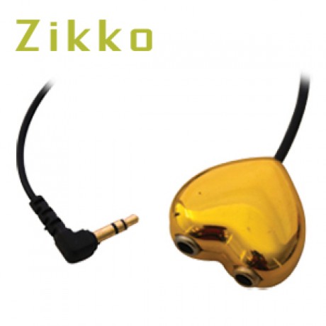 Cable ZIKKO ZK-B051 Cable DC 3.5 Male 90 Degree To DC 3.5 Dual Female Mini Stereo