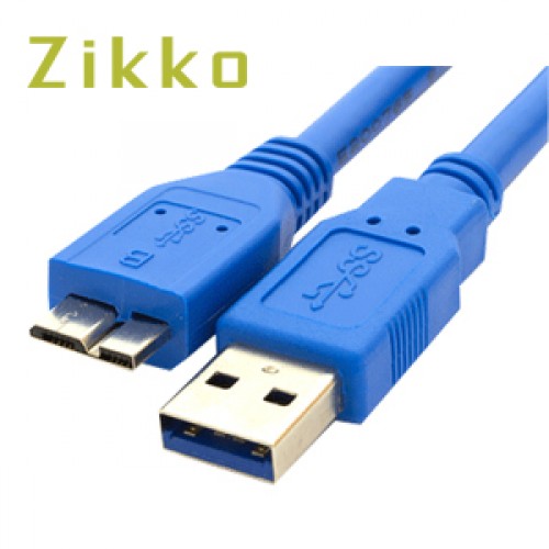 Cable ZIKKO ZK-B157 Cable USB 3.0 A Male  To Micro  USB B  Male  1.5M