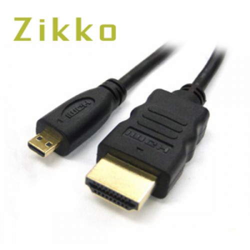 Cable ZIKKO ZK-B188 Cable Micro HDMI  Male To HDMI Male 1.5M