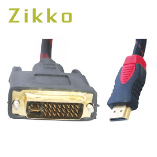 ZIKKO HDMI-DVI 24-5 3M High Speed Cable ZK-B225